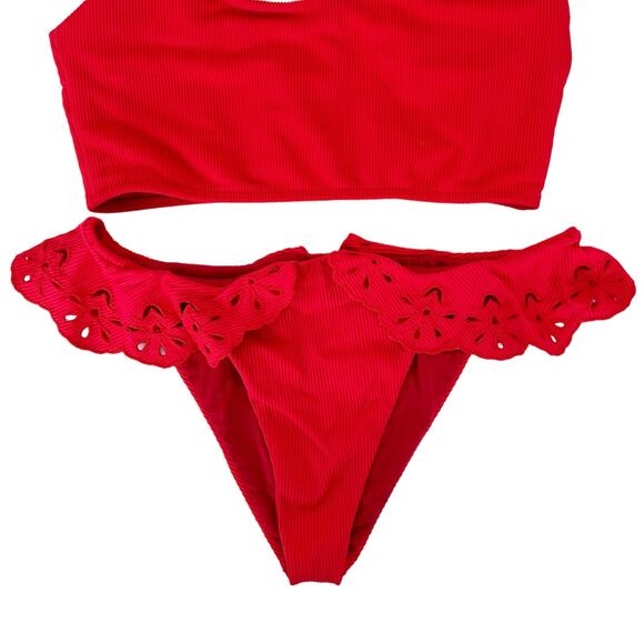 Beach Riot Red Bikini Set - Picture 3 of 9
